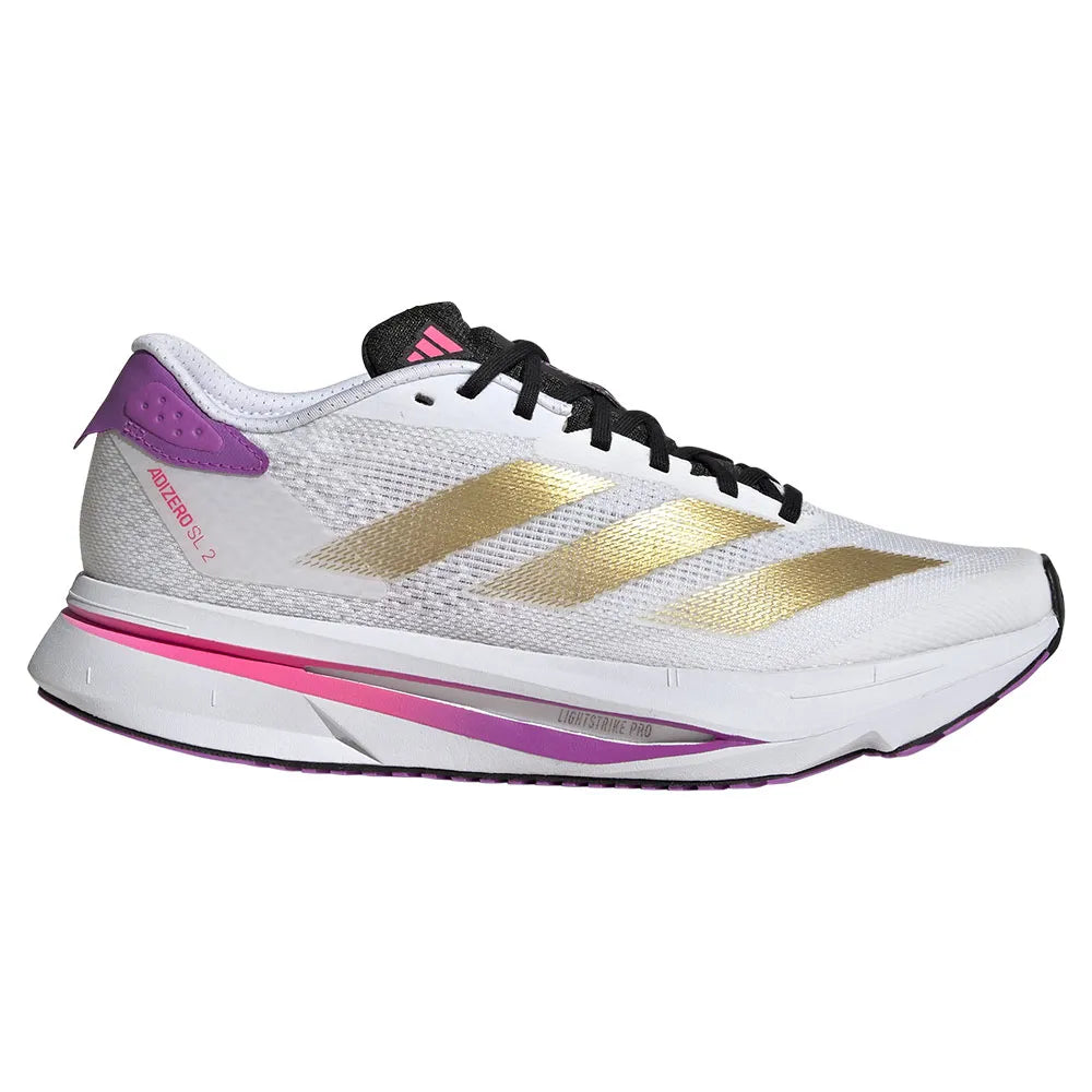 ADIZERO SL2 W Cloud White/ Gold Met/ Purple Brust