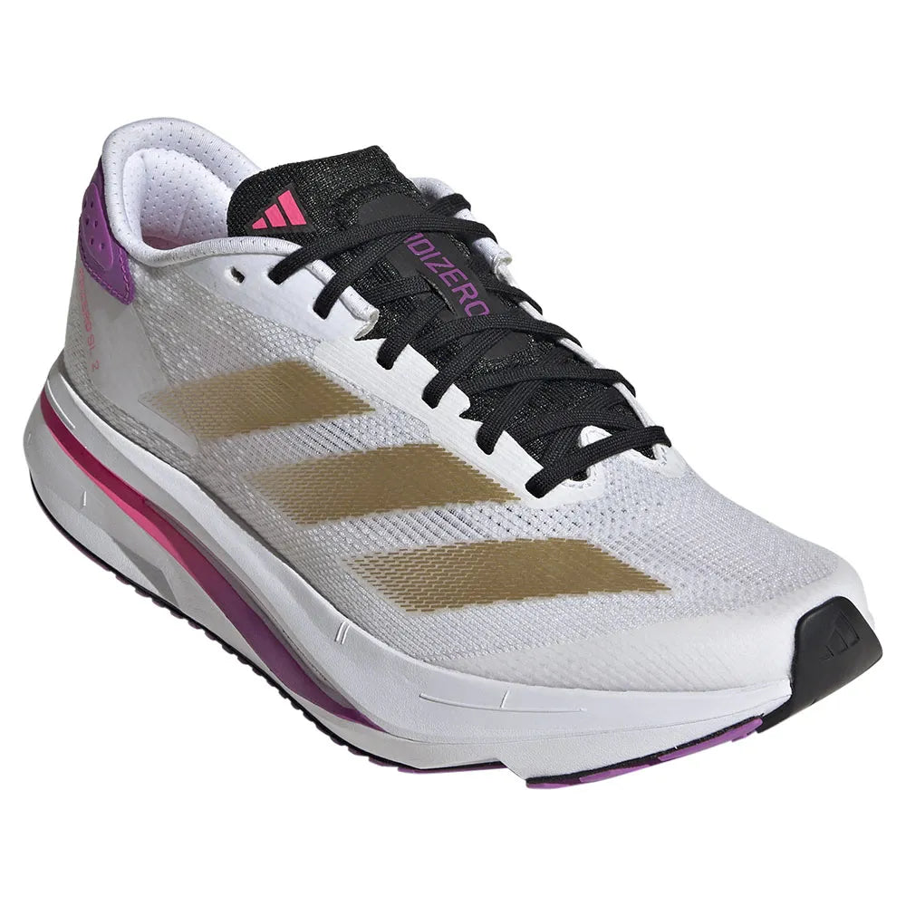 ADIZERO SL2 W Cloud White/ Gold Met/ Purple Brust