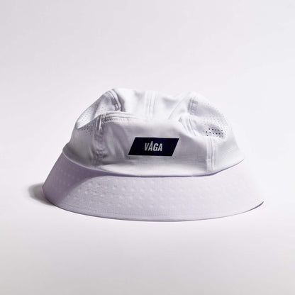Feather Buck Hat - White