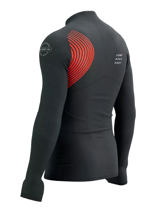 Winter Trail Postural LS Top M - Black/Red