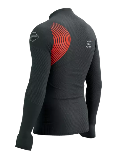 Winter Trail Postural LS Top M - Black/Red