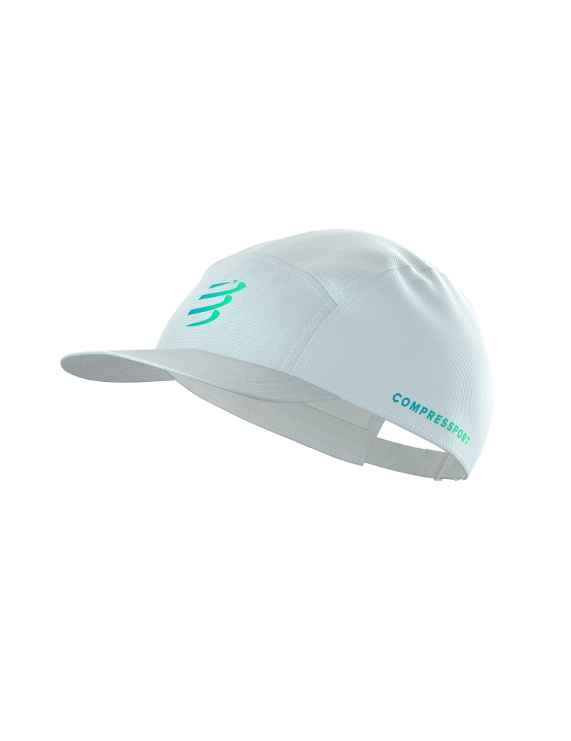 5 Panel Cap - Star / White/Blue-Green