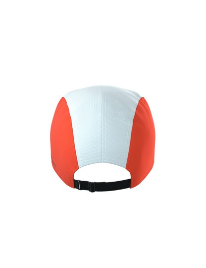 5 Panel Cap - White/Tigerlily
