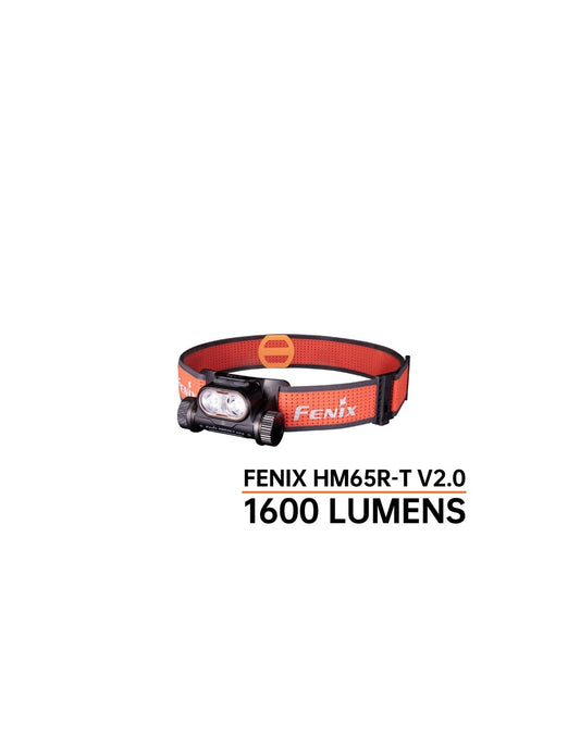 Frontal Fénix HM65R-T V2.0 - 1600 Lúmenes (Incluí bateria de 3400 mAh)