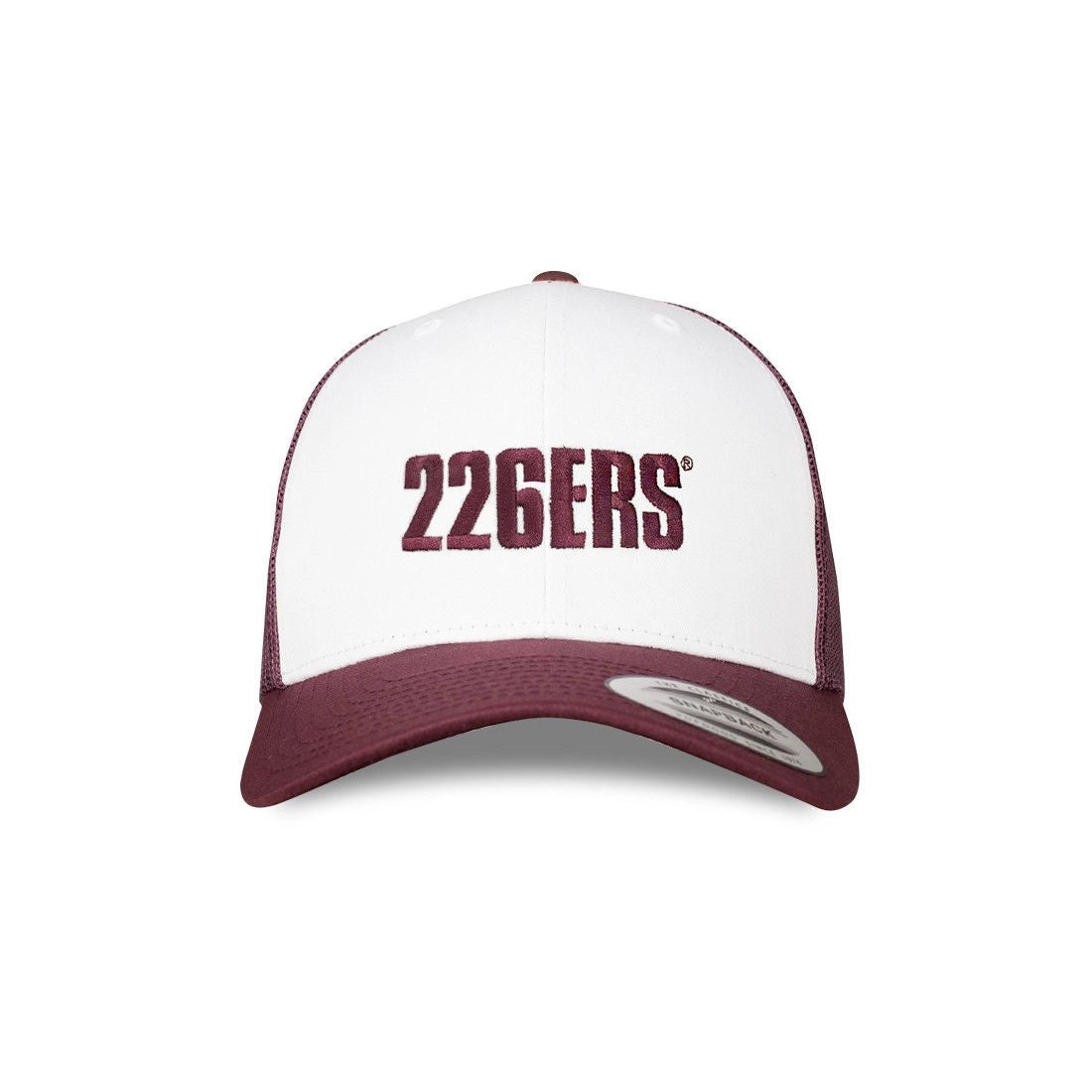 BONÉ RETRO TRUCKER - Bordeaux (Garnet) / Branco