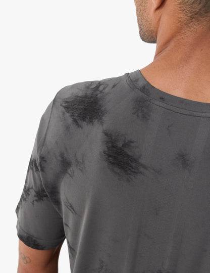 Performance SS Tshirt M - Eat My Dust! - Black Tie Dye