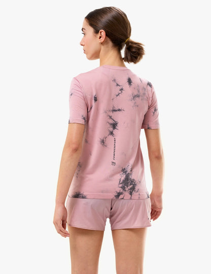 Performance SS Tshirt W - Eat My Dust! - Zephyr Tie Dye