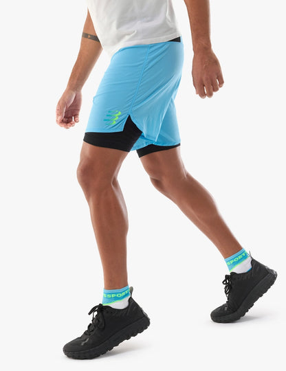 Trail Racing 2-In-1 Short - Norse Blue