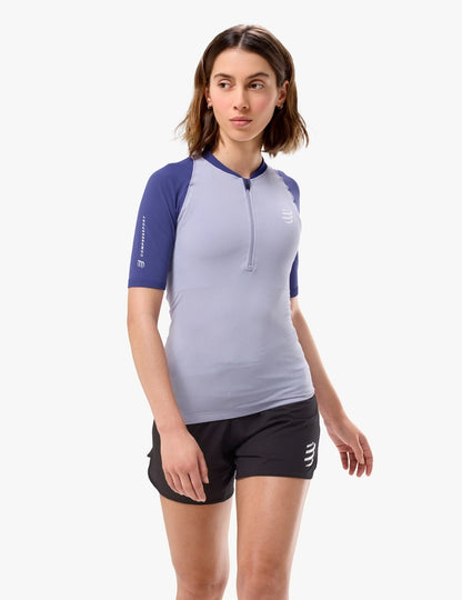 Trail Racing Postural Top W - Lavender/Orient Blue