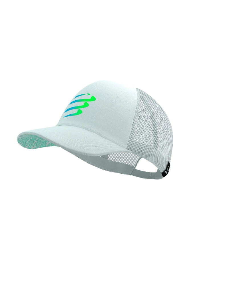 Trucker Cap - Star - White/Blue/Green